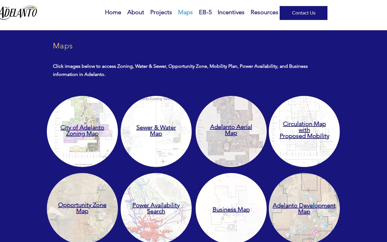 Adelanto street directory city maps center