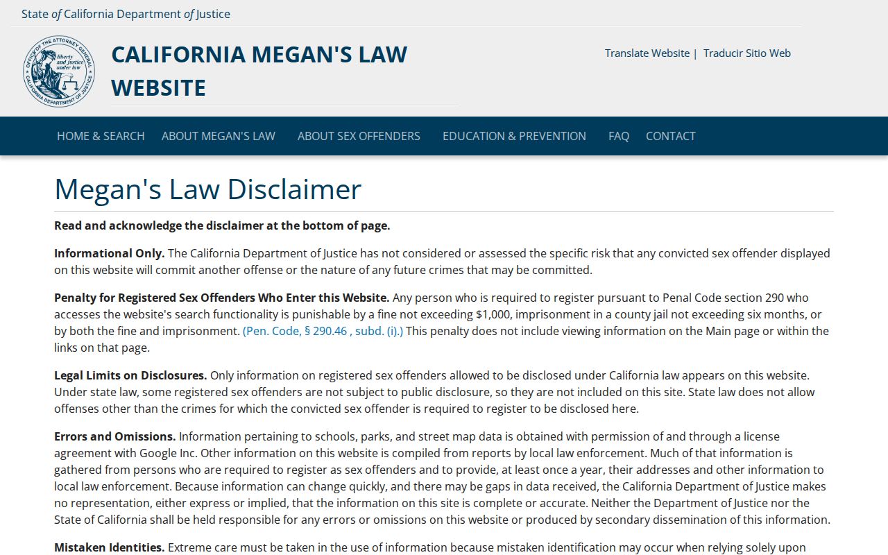 Adelanto ZIP code directory California Megan's Law map search